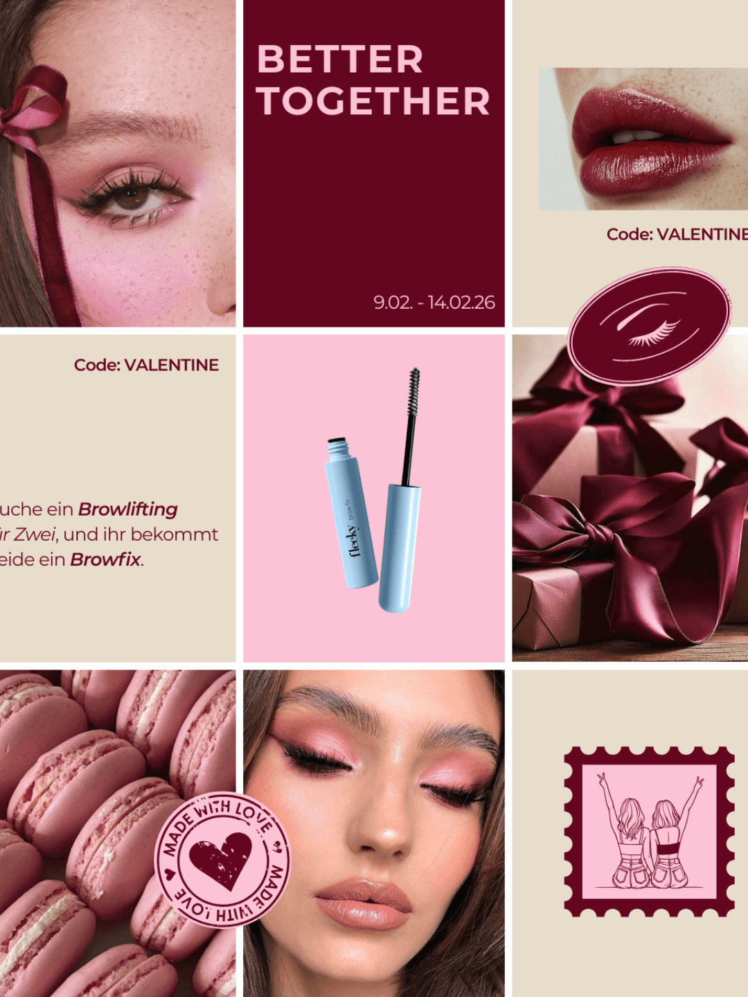Better Together, key visual de campaña para Adam & Eve Beautylounge